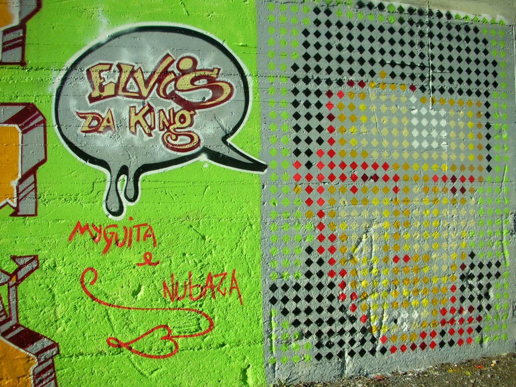 Graffiti - Elvis Pixel - nubaza.com